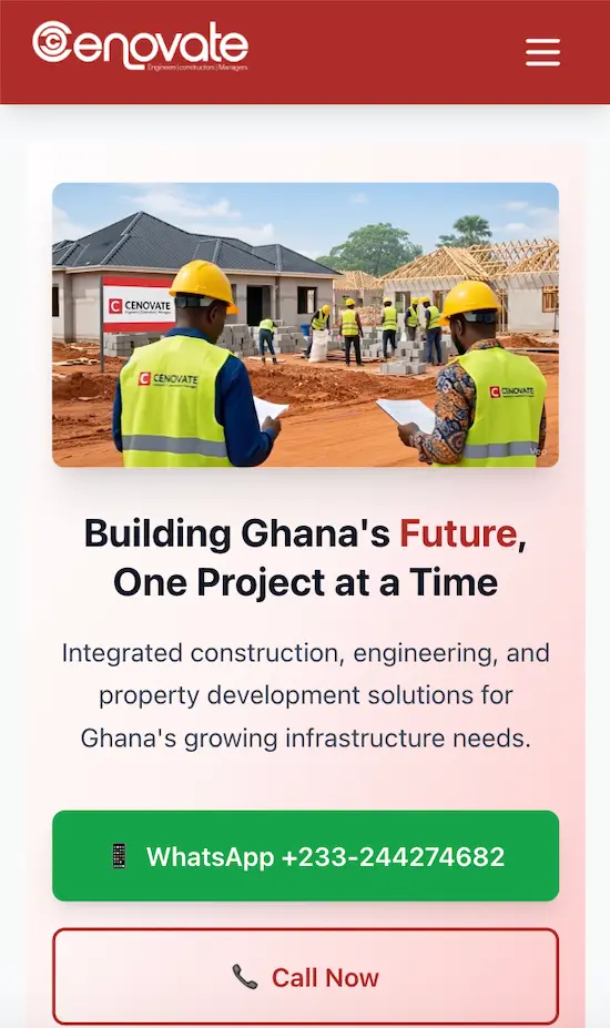 Cenovate project screenshot